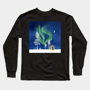 Northern lights flashlight Long Sleeve T-Shirt